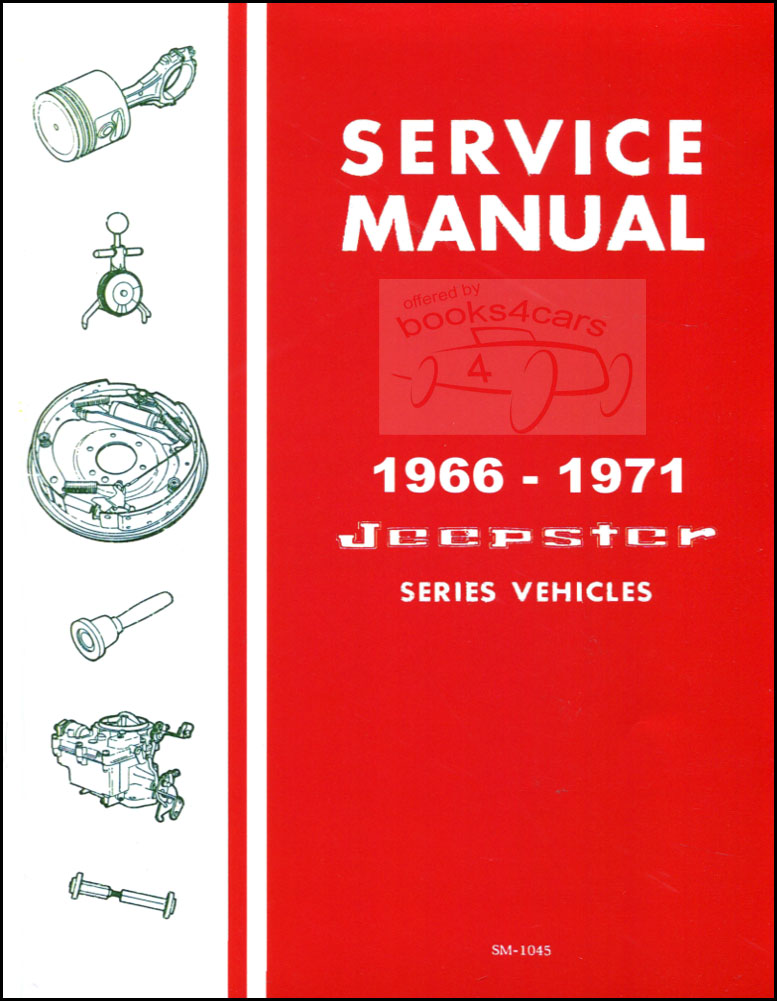 view cover of 1965-1971 Jeepster & Commando Shop Service Repair Manual by Jeep (SM-1032) Hurricane F4 Dauntless V6