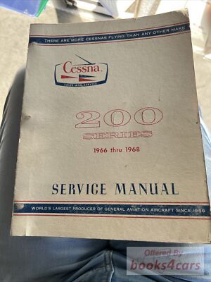 view cover of 1966-1968 200-Series Shop Service Repair Manual by Cessna