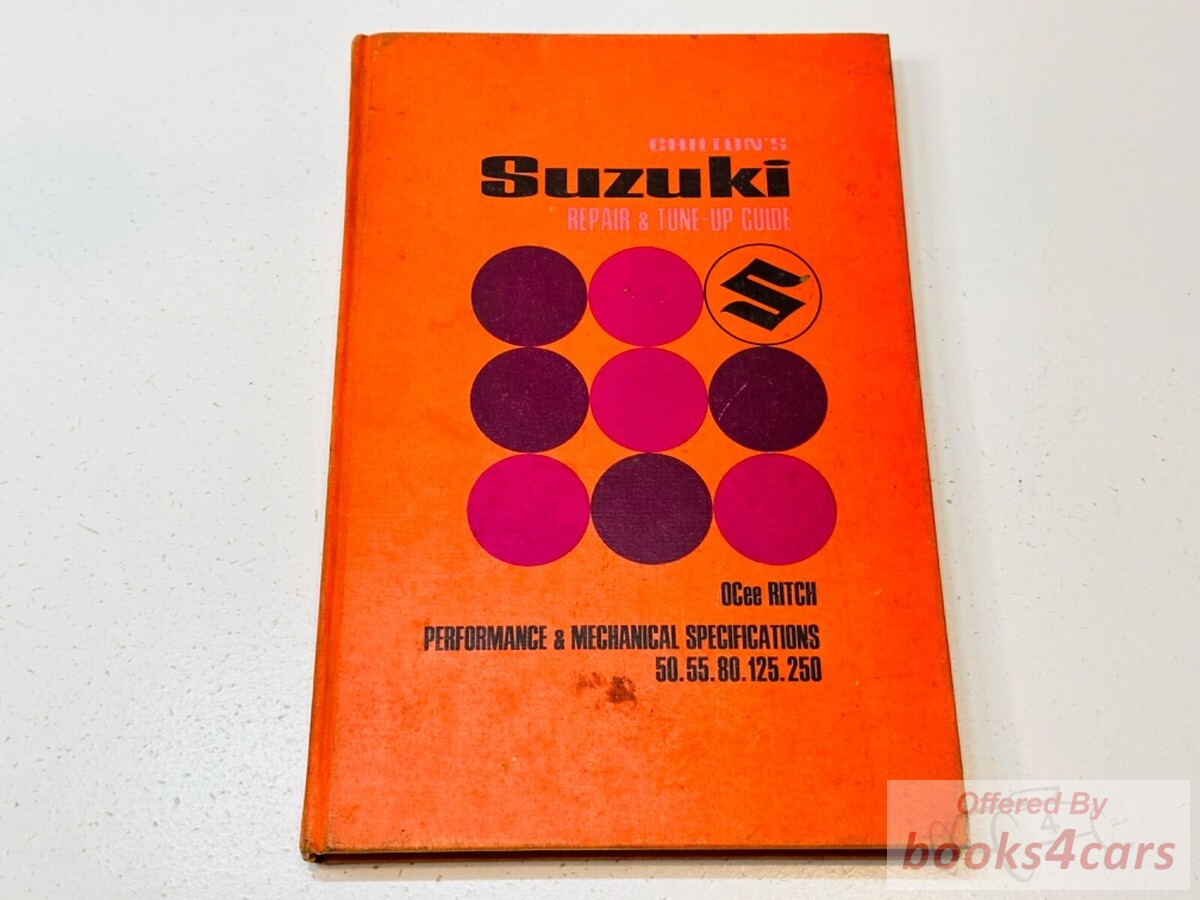 view cover of Suzuki shop Service repair Manual 50 55 80 125 250 by Chiltons