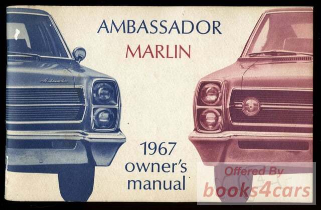 view cover of 1967 Owners Manual Ambassador Marlin for Rambler & AMC