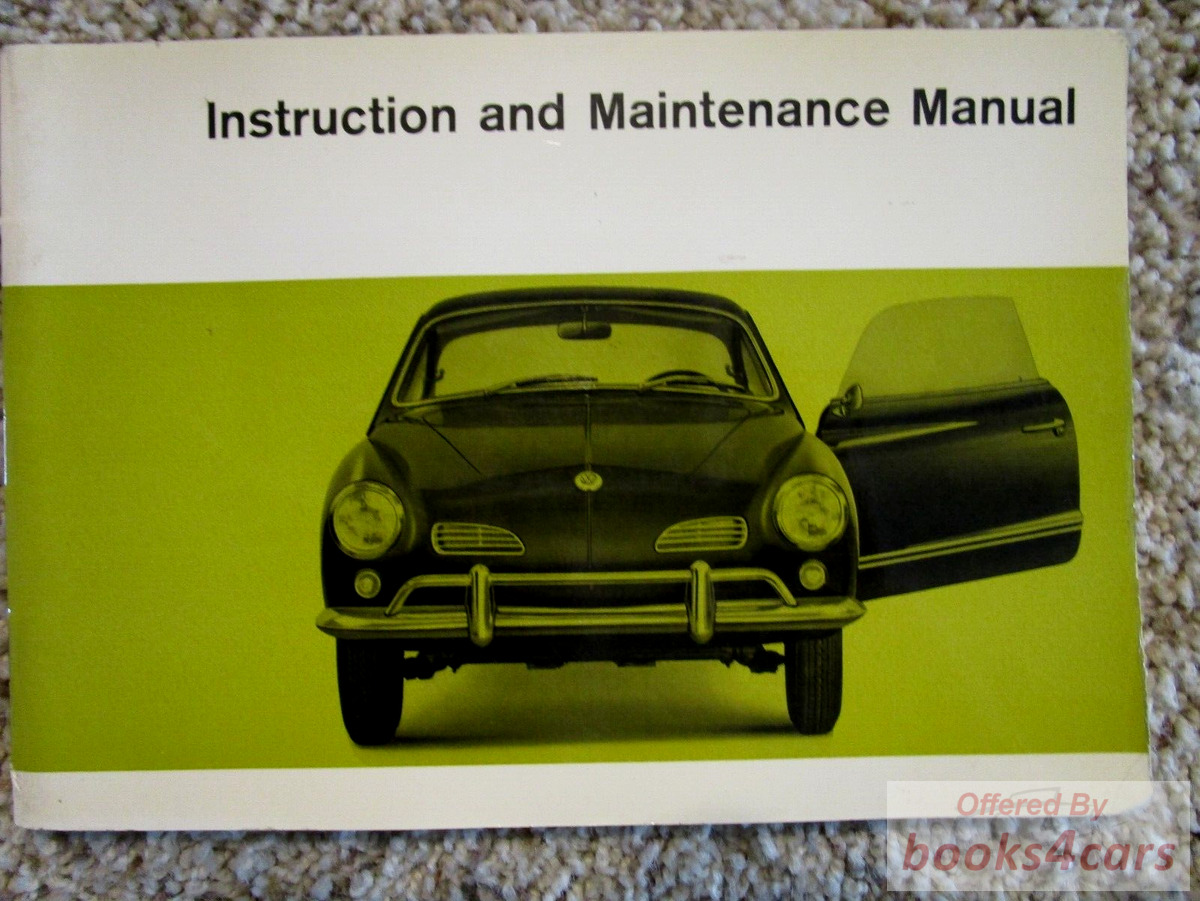 view cover of 1967 Volkswagen Karmann Ghia Owners Manual