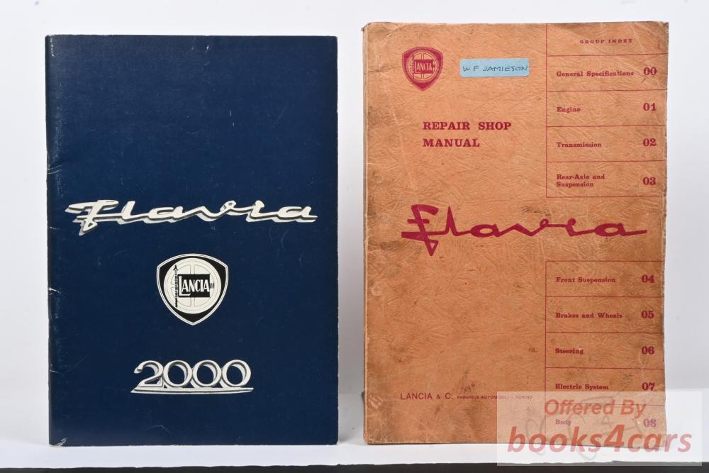 view cover of Flavia Shop Service Repair Manual by Lancia