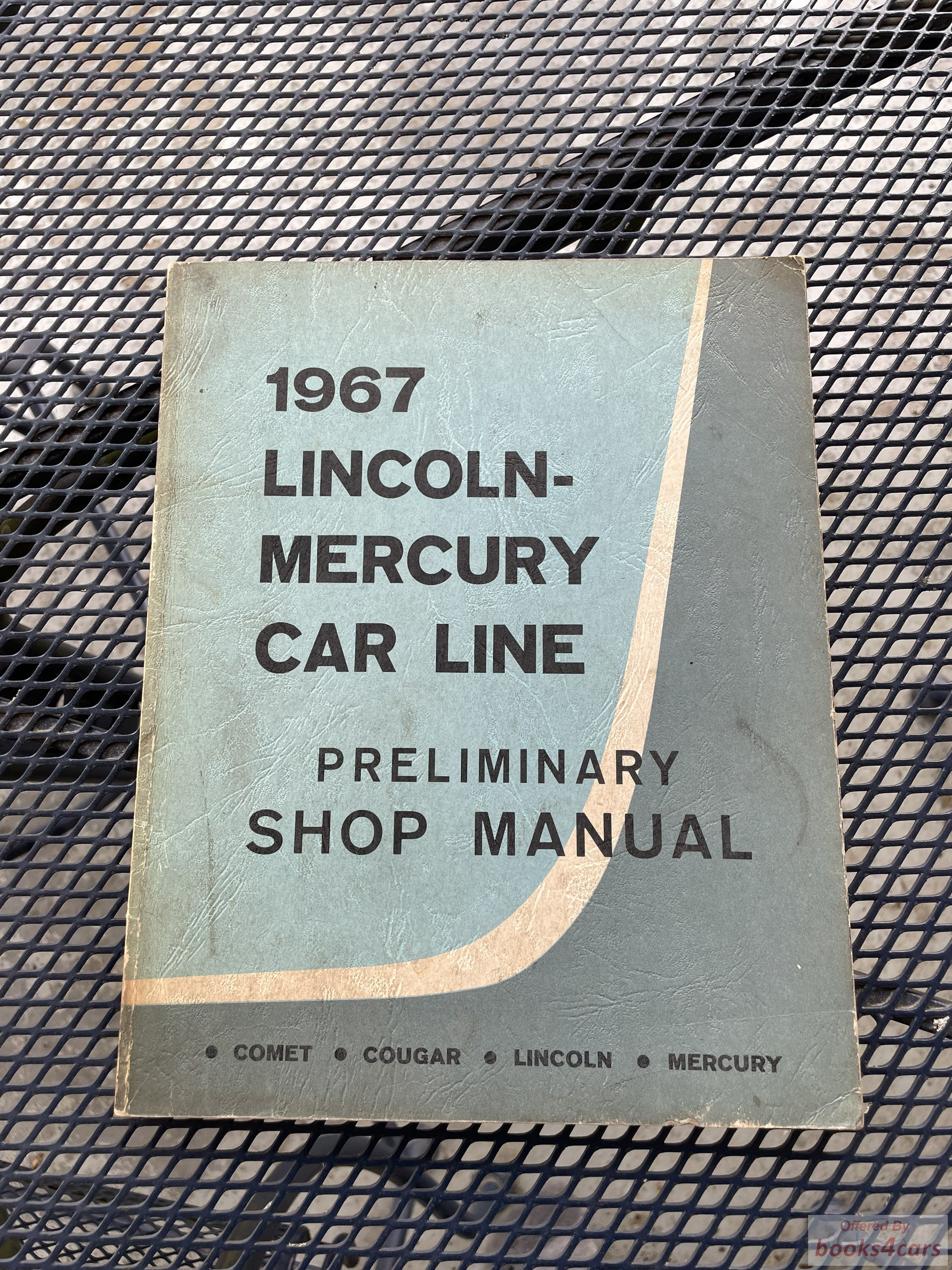 view cover of 1967 Preliminary Service manual by Lincoln Mercury.