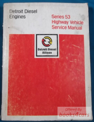 view cover of Series 53 Highway Vehicle Service Manual by Detroit Diesel