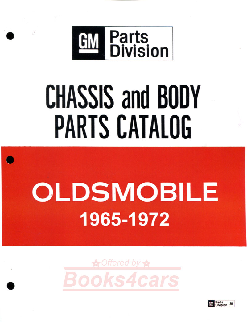 view cover of 1965-1972 Parts & Illustrations Manual by Oldsmobile: Over 1,200 pages