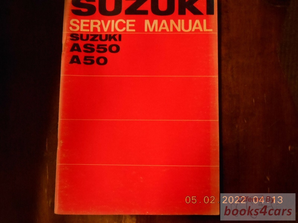 view cover of 1968 Suzuki AS50 A50 Shop Service Repair Manual