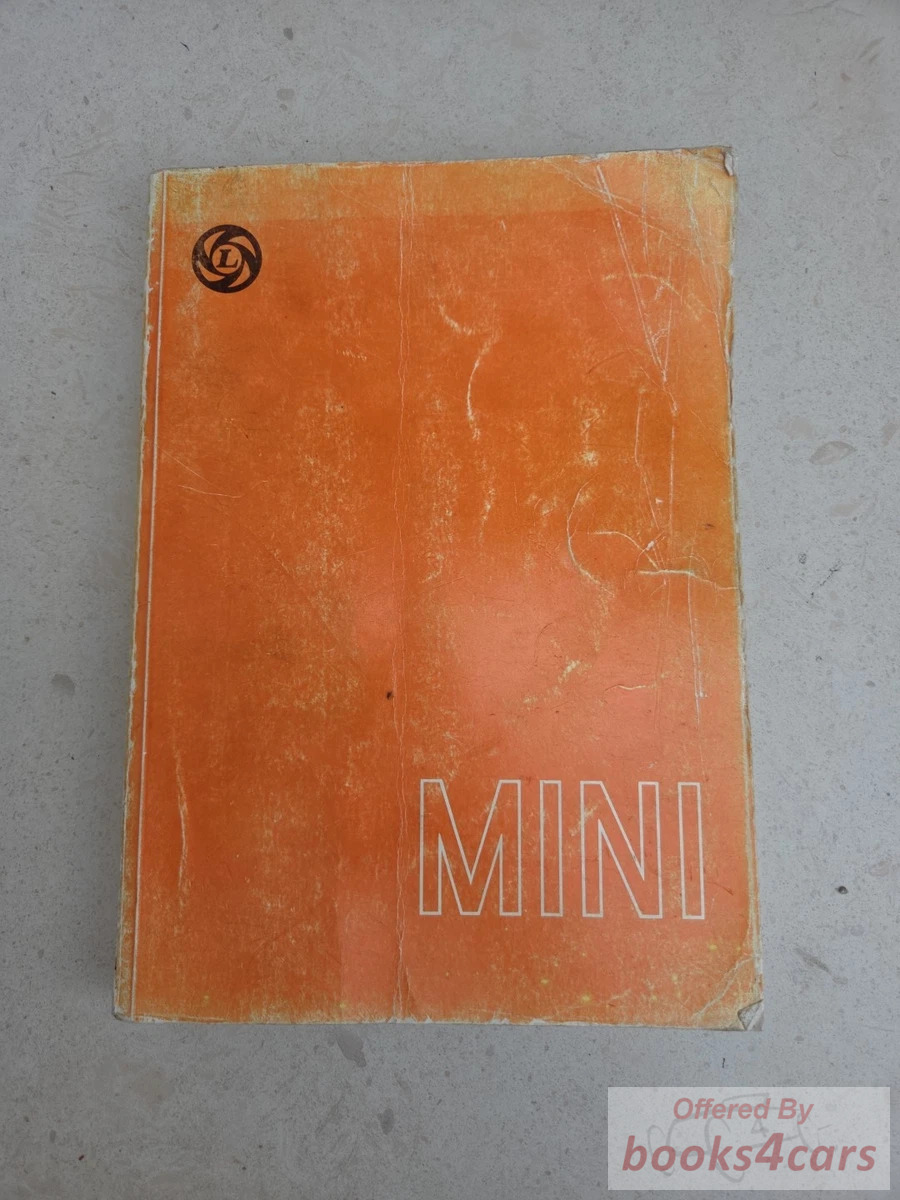 view cover of 1959-1976 Mini Official Workshop service repair Manual 362 pages by BMC Austin Morris Riley Wolseley