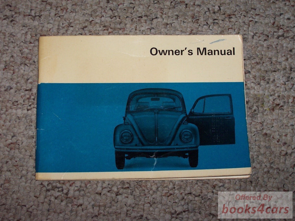 view cover of 1968 Beetle Owners Manual by VW Volkswagen
