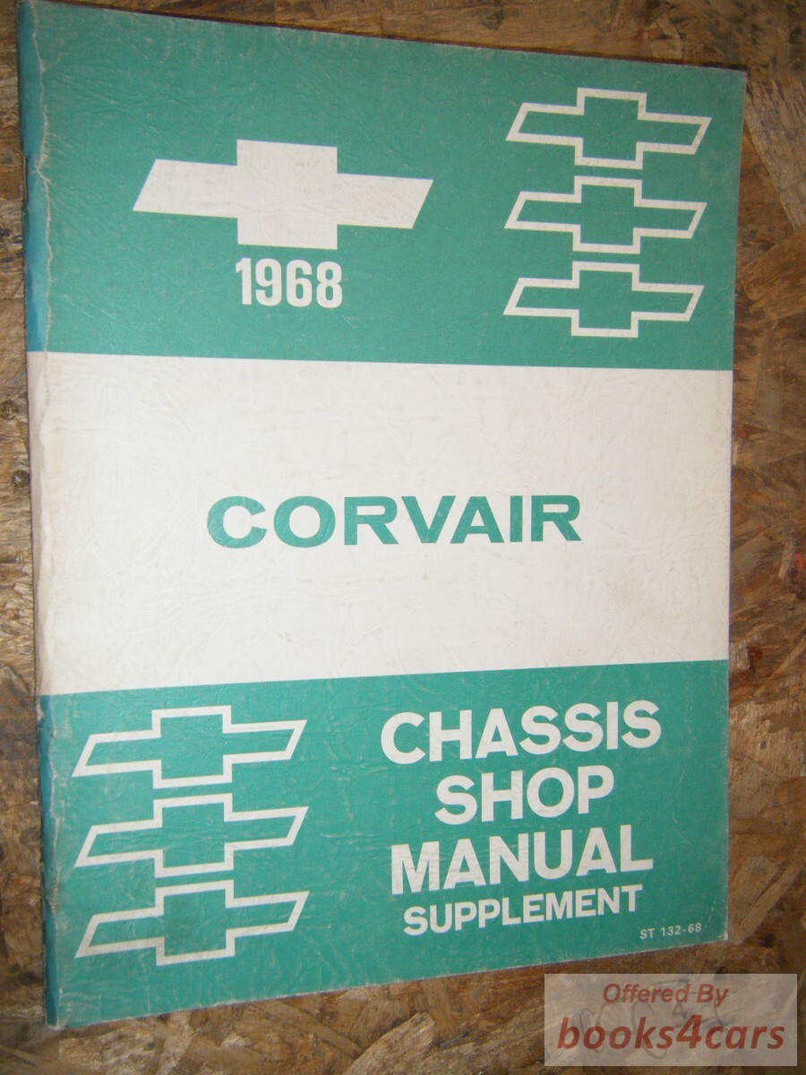 view cover of 1968 Corvair Shop service repair manual supplement by Chevrolet 1965 Corvair service manual needed also