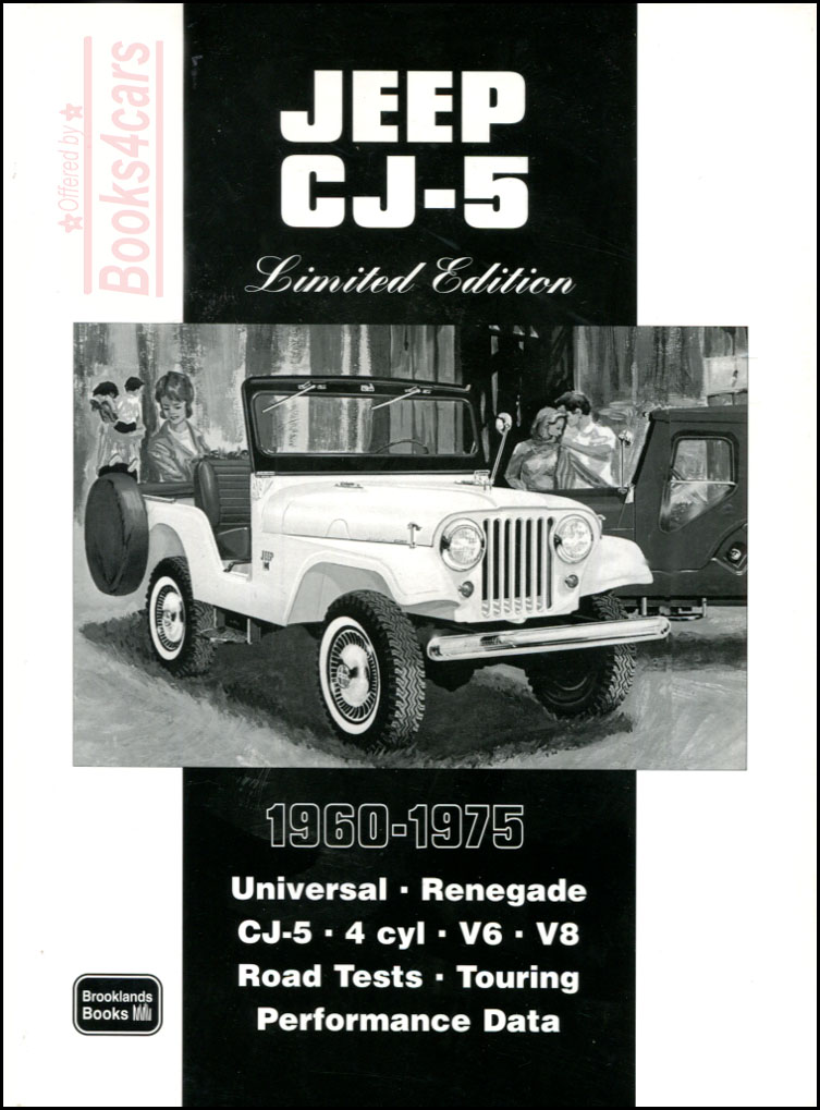 view cover of 1960-1975 Jeep CJ-5 Limited Edition portfolio 96 pages of photographs and road test articles by Brooklands