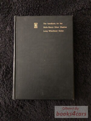 view cover of Silver Shadow Long Wheelbase Formal Sedan Owners Manual by Rolls Royce