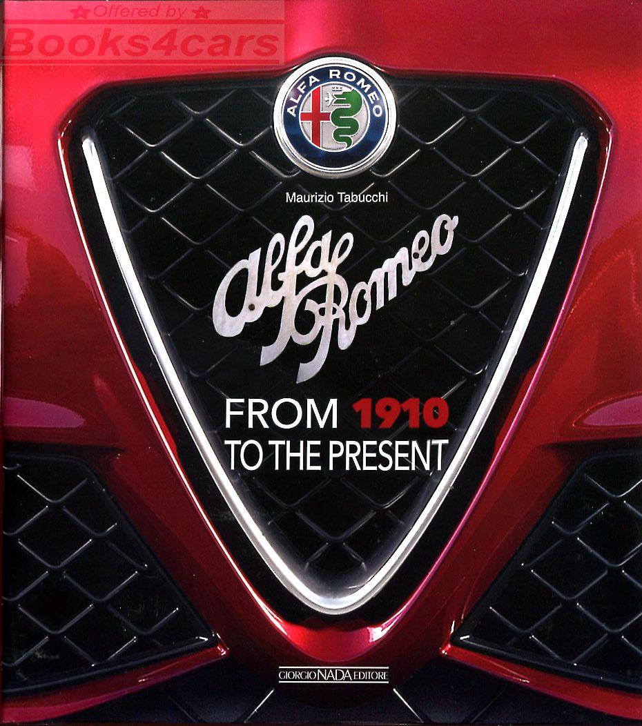 view cover of Alfa Romeo from 1910-2020 history hardcover 360 pgs by Tabucchi