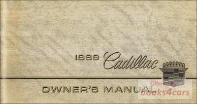 view cover of 1969 Cadillac Owners Manual by Cadillac