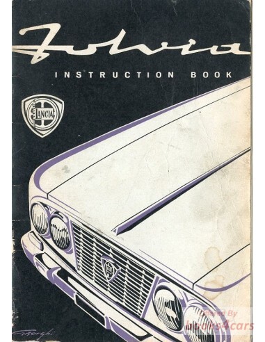 view cover of 1969 Fulvia Sedan Owners Manual by Lancia