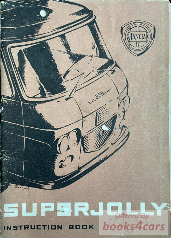 view cover of Lancia Superjolly Owners Manual by Lancia