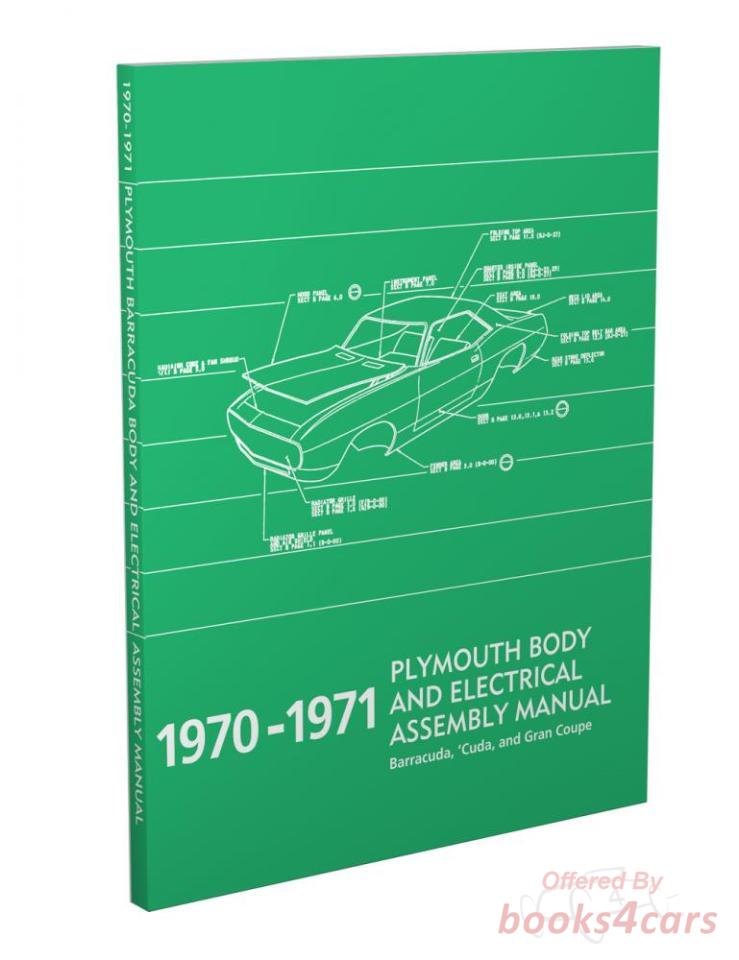 view cover of 1970-1971 Electrical Body Assembly Manual by Plymouth for Barracuda