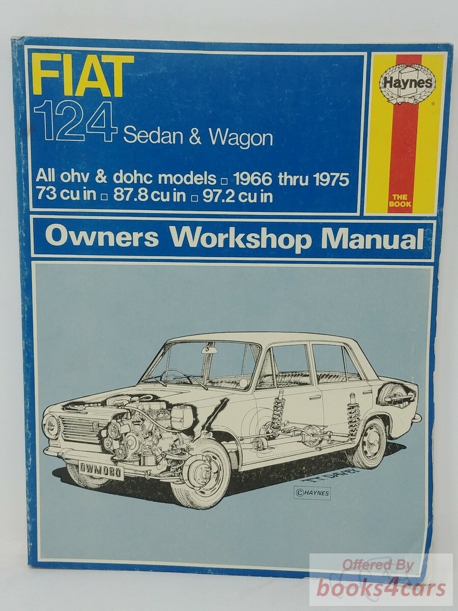 view cover of 1966-1975 Fiat 124 Sedan & Wagon Shop Service Repair Manual by Haynes