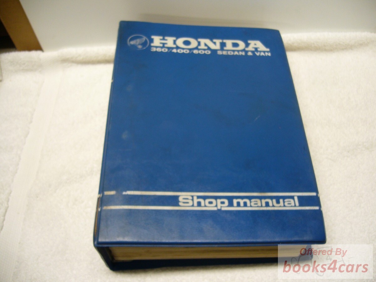 view cover of 360 400 600 Sedan & Van Shop Service Repair Manual by Honda Car