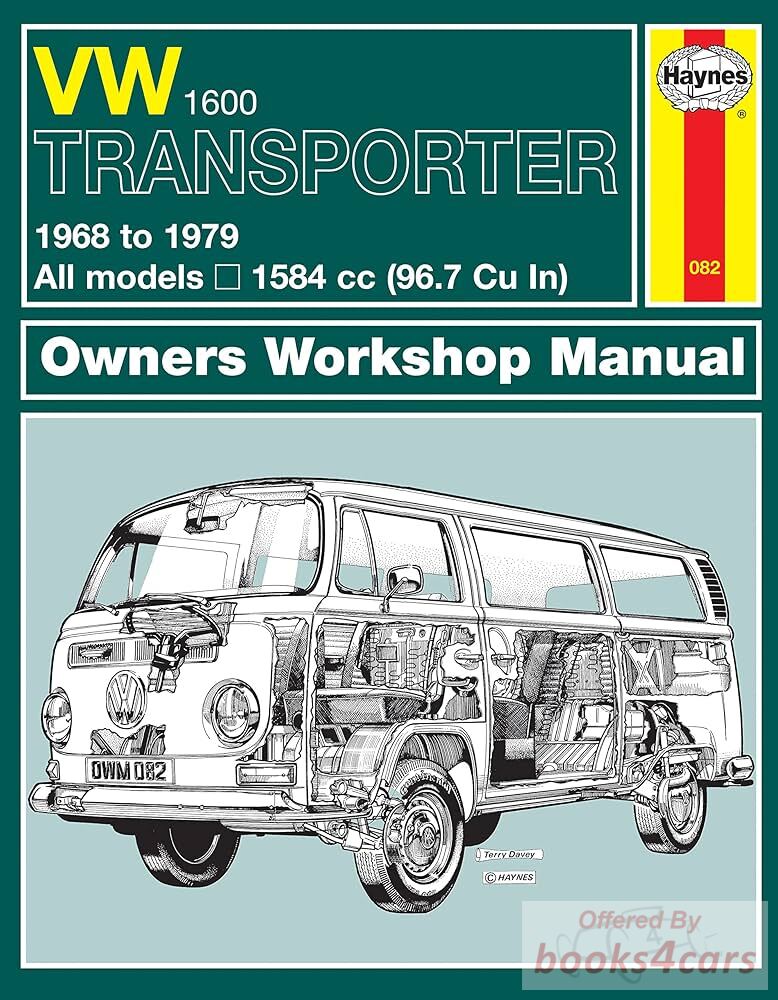 view cover of 1968-1979 Van Haynes repair manual for 1600 Transported model Volkswagen VW Van