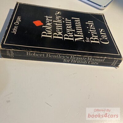 view cover of British Cars Shop Service Repair Manual by Robert Bentley for all models through 1970