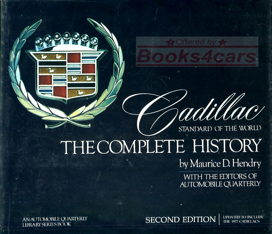 view cover of 1902-1972 Cadillac Standard of The World Complete Seventy Year History by M. Hendry