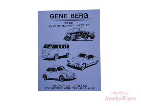 view cover of Gene Berg GB 801 Book of Technical Articles for Volkswagen Information to Rely on for Keeping your Daily Ride Alive
