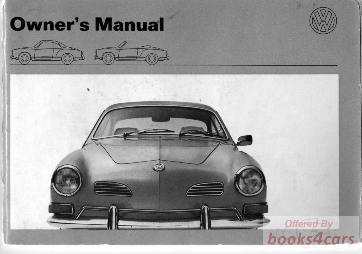 view cover of 1970 Volkswagen Karmann Ghia Owners Manual