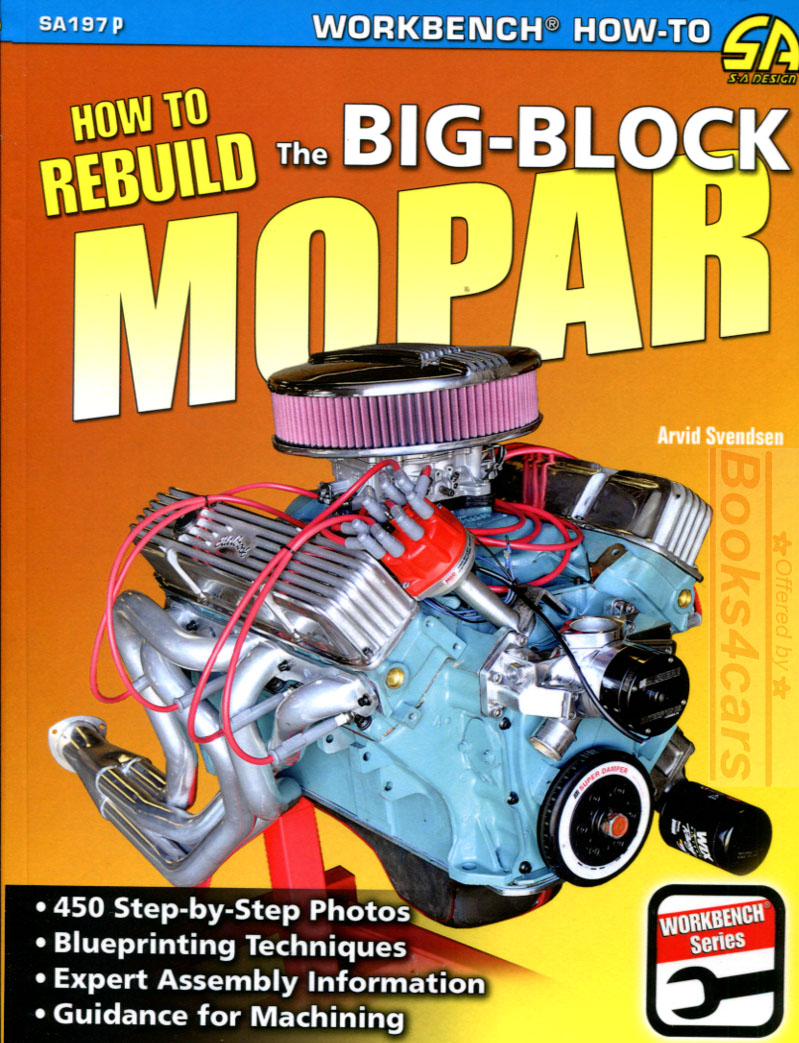 view cover of 1963-1985 How to Rebuild the Big Block Mopar 383 400 413 426 Hemi 440 Chrysler Dodge Plymouth Mopar Engines by Arvid Svendsen 144 pages