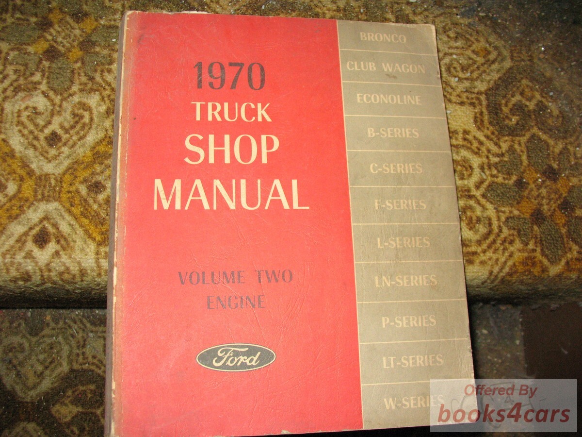 view cover of 1970 Ford Truck Engine Shop Manual (vol. 2), covers all series
