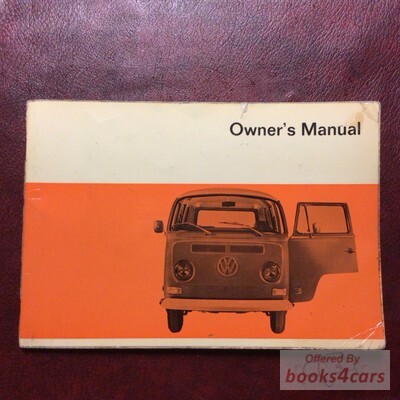 view cover of 1970 Volkswagen Owners Manual Covering the VW Station Wagon Delivery Van Pickup Double cab and Kombi