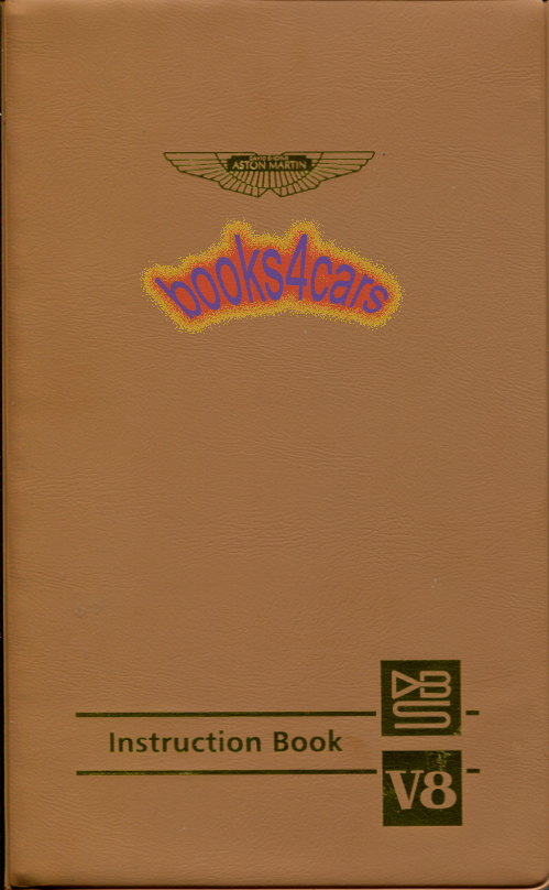 view cover of DBS V8 Owners Manual by Aston Martin