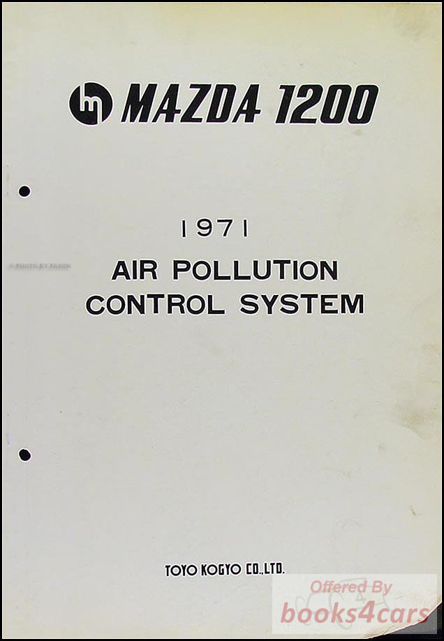 view cover of 1971 1200 Wiring Diagram Air Pollution Control System by Mazda
