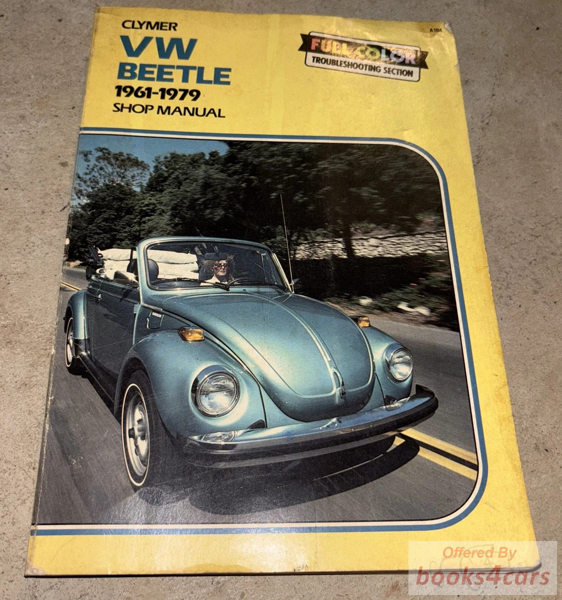 view cover of 1961-1979 Volkswagen Beetle Shop Service Repair Manual by Clymer