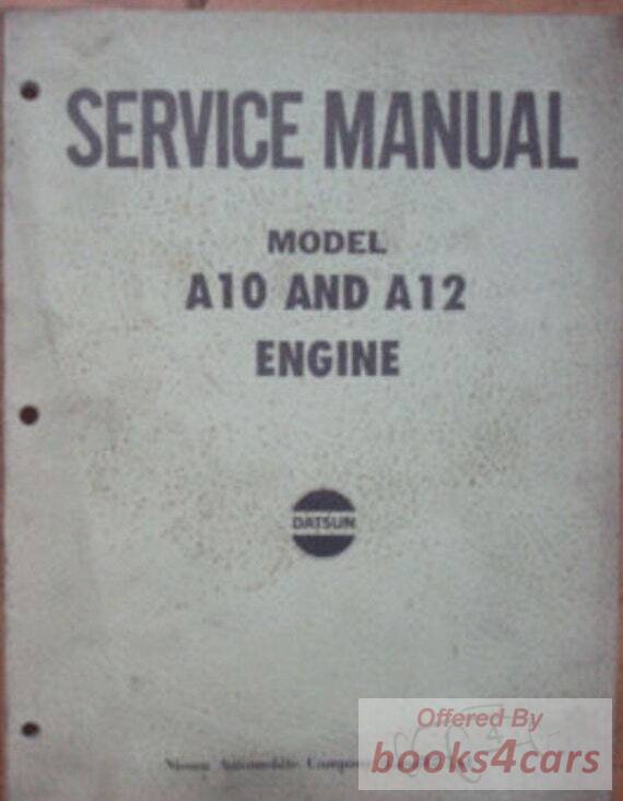 view cover of 1971 1200 Engine Service Manual by Datsun (A10 & A12)