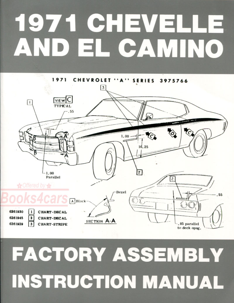 view cover of 1971 Chevelle & El Camino Assembly manual by Chevrolet