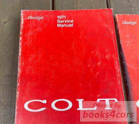 view cover of 1971 Colt Service Shop Service Repair Manual by Dodge