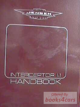 view cover of Interceptor III owners manual by Jensen