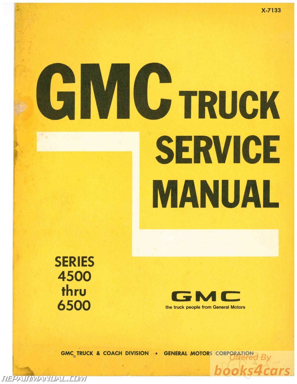 view cover of 1971 GMC medium heavy truck wiring diagrams 4500-9502