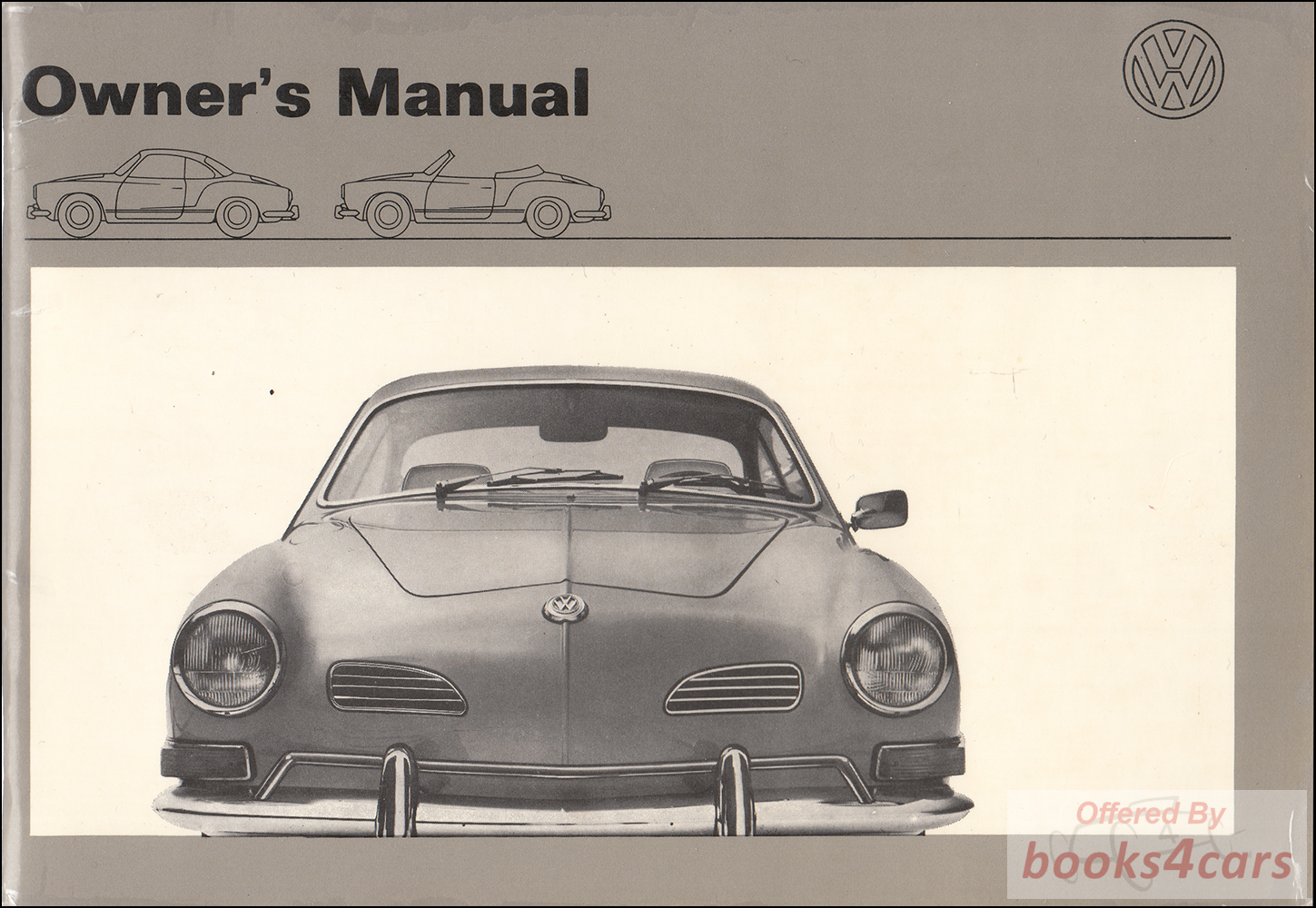 view cover of 1971 Volkswagen Karmann Ghia Owners Manual