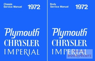 view cover of 1972 Body Shop Service Repair Manual by Plymouth Chrysler & Imperial