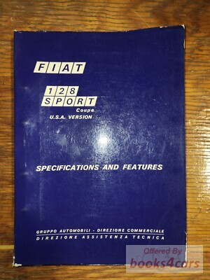 view cover of 1972 128 Coupe Specifications & Features