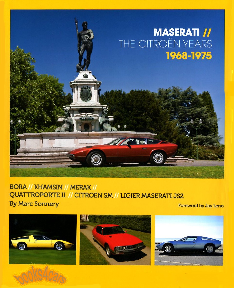 view cover of 1968-1975 Maserati the Citroen Years history book by M. Sonnery