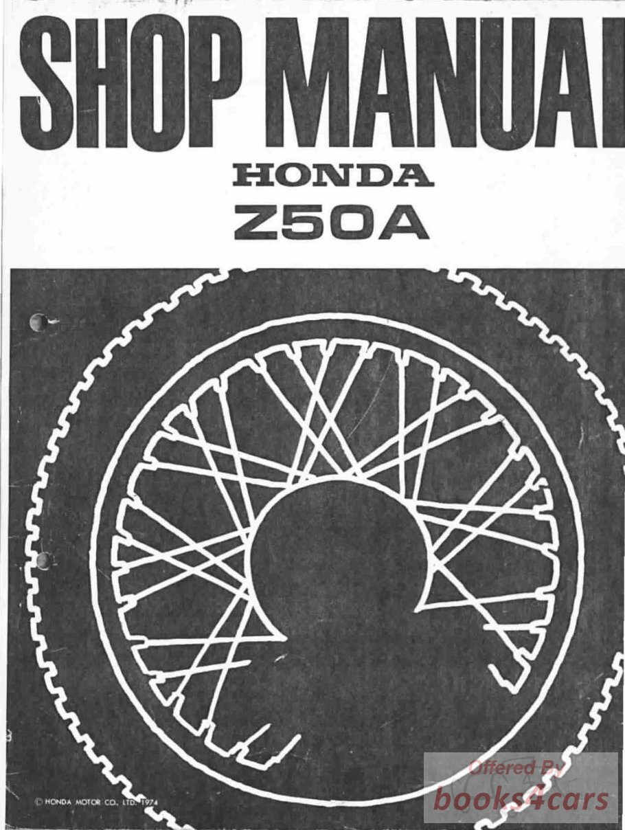 view cover of 1968-1974 Mini Trail Z50A shop service repair manual by Honda