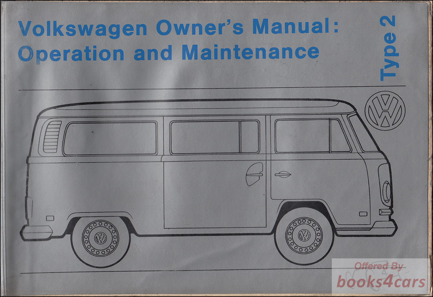 view cover of 1972 Bus Owners Manual by Volkswagen for Van Transporter