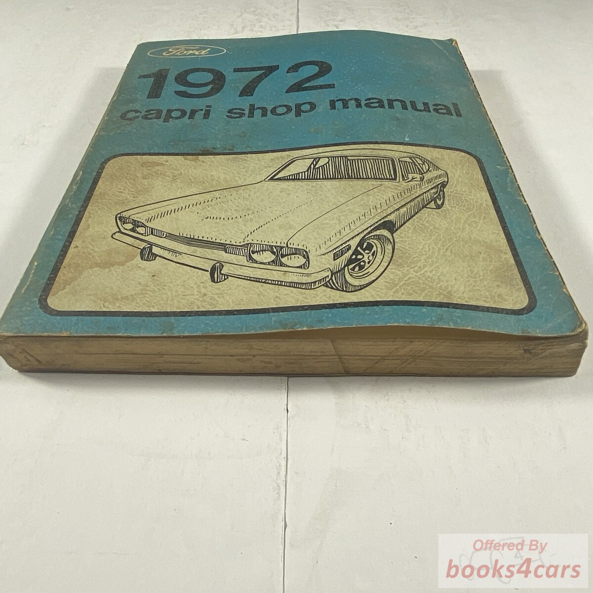 view cover of 1972 Capri Shop manual by Ford & Mercury