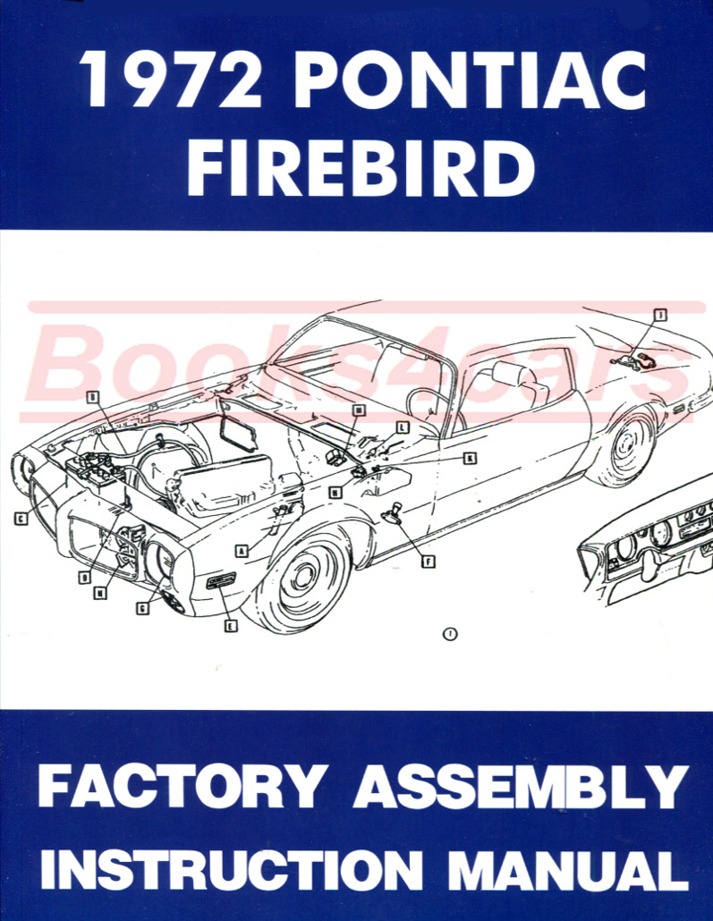 view cover of 1972 Firebird Assembly Manual by Pontiac
