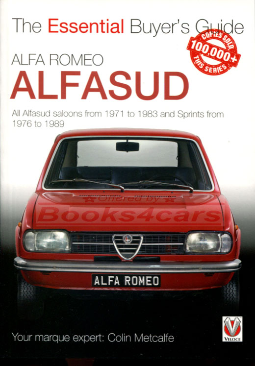 view cover of 1971-1989 Alfa Romeo Alfasud Essential Buyers Guide by C. Metcalfe 64 pgs covering Sprint Sedan Coupe & Wagon