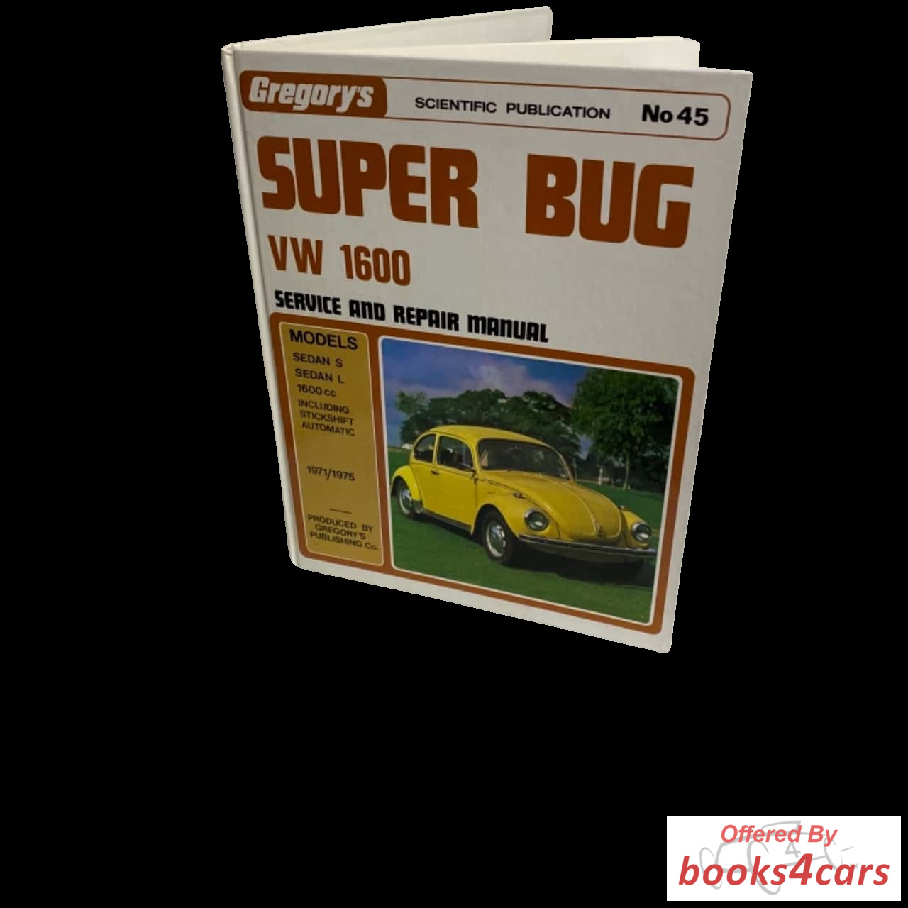 view cover of 1971-1975 Super Beetle service manual by Gregory's