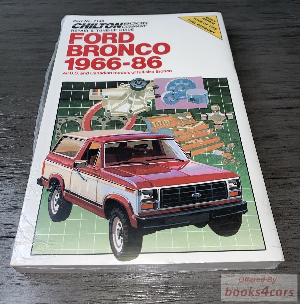 view cover of 1966-1986 Bronco Shop Service Repair Manual by Chilton for Ford Truck