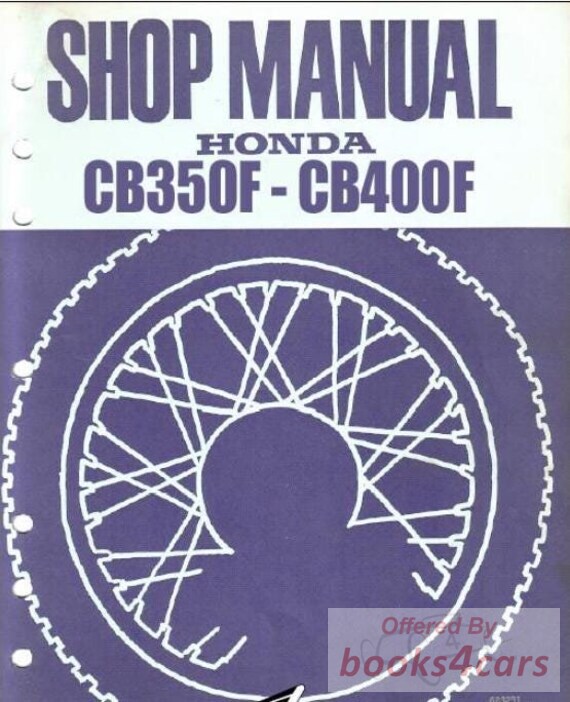 view cover of 1972-1977 CB350F CB400F Shop Service Repair Manual